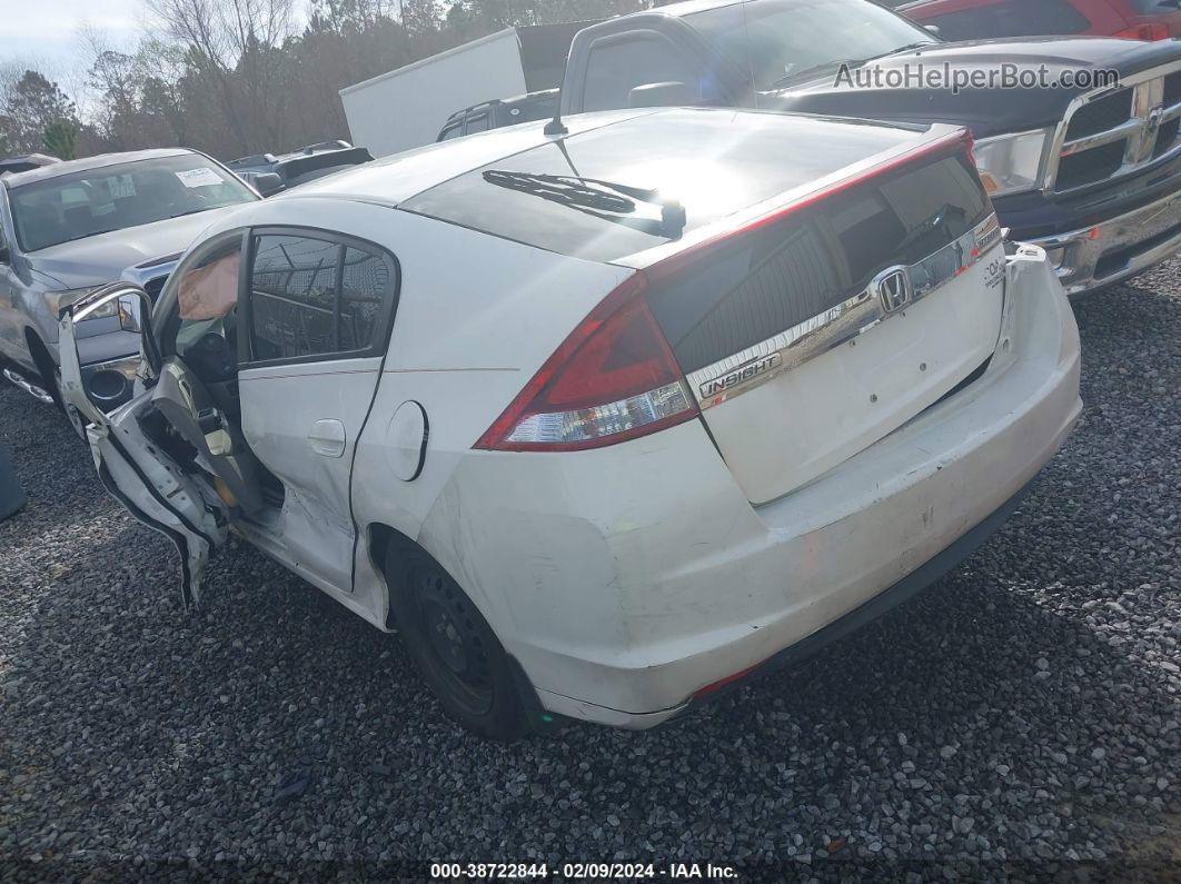 2012 Honda Insight   White vin: JHMZE2H30CS000249