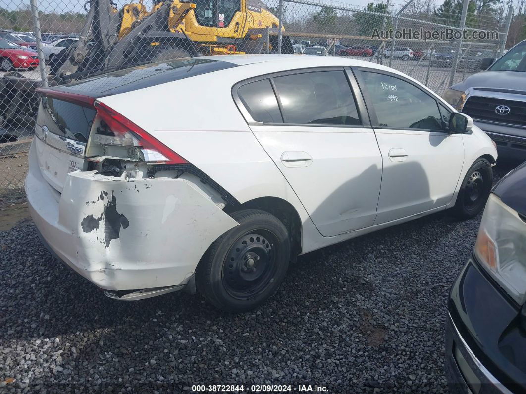 2012 Honda Insight   White vin: JHMZE2H30CS000249