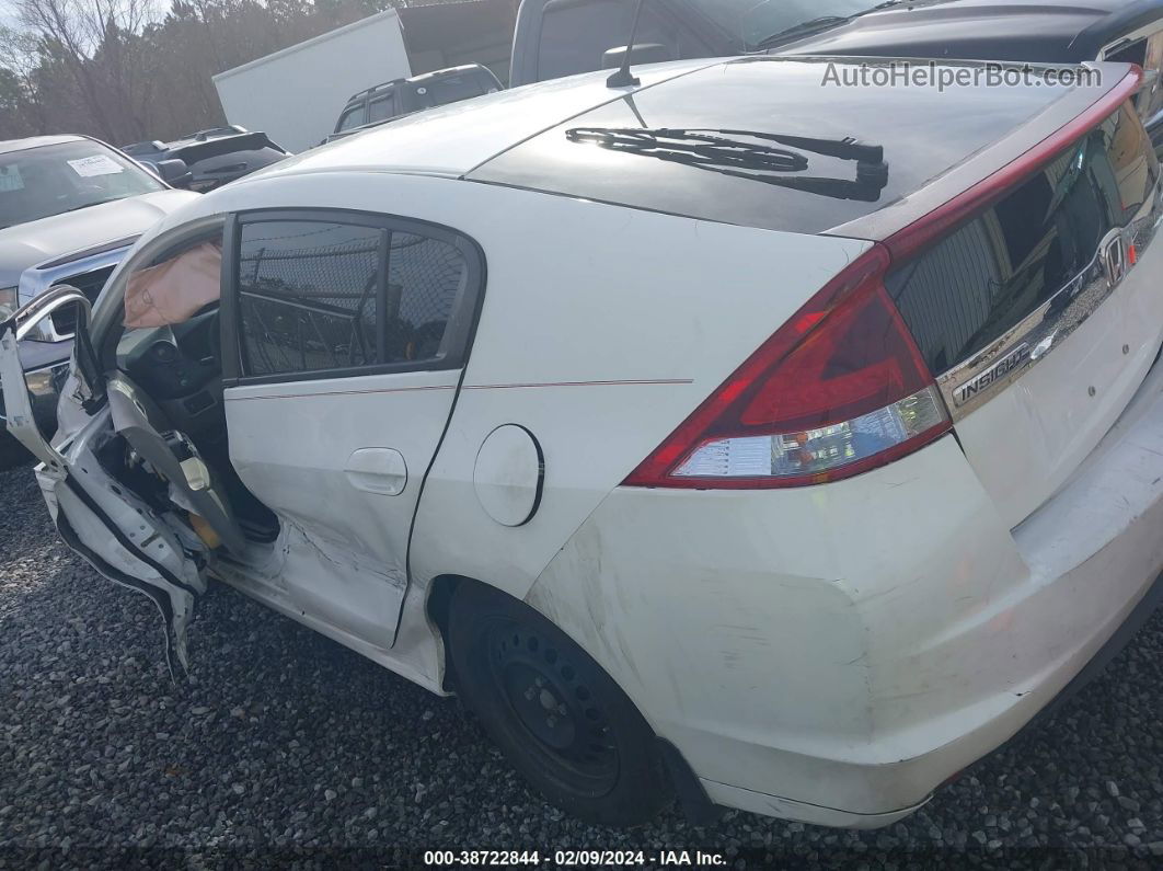 2012 Honda Insight   White vin: JHMZE2H30CS000249