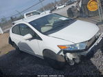 2012 Honda Insight   White vin: JHMZE2H30CS000249