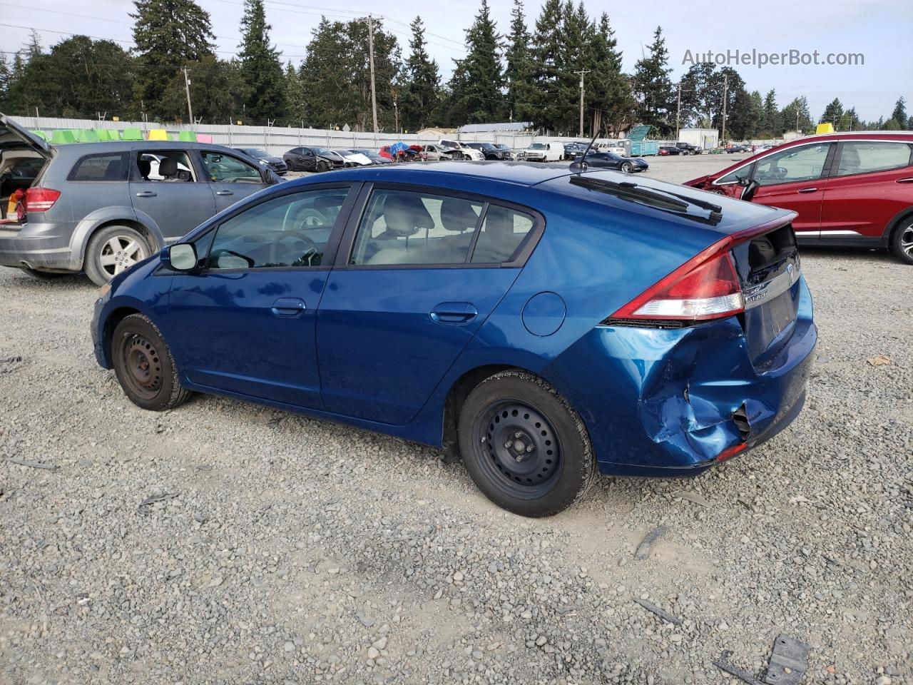 2012 Honda Insight  Blue vin: JHMZE2H32CS005341