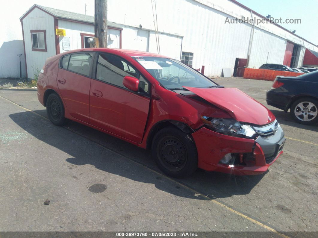 2012 Honda Insight   Red vin: JHMZE2H37CS004301