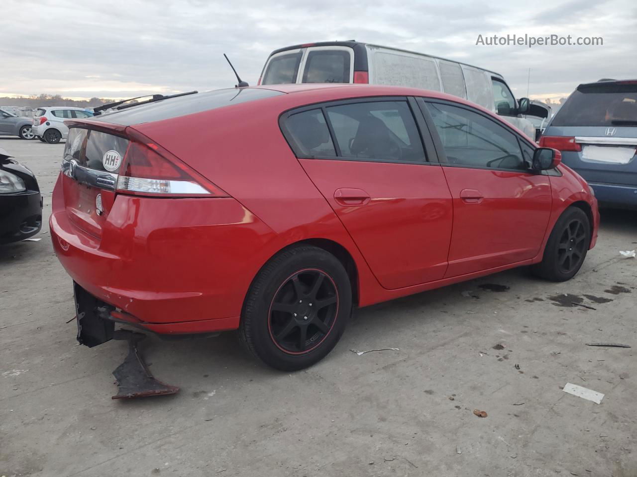 2012 Honda Insight  Красный vin: JHMZE2H38CS006283