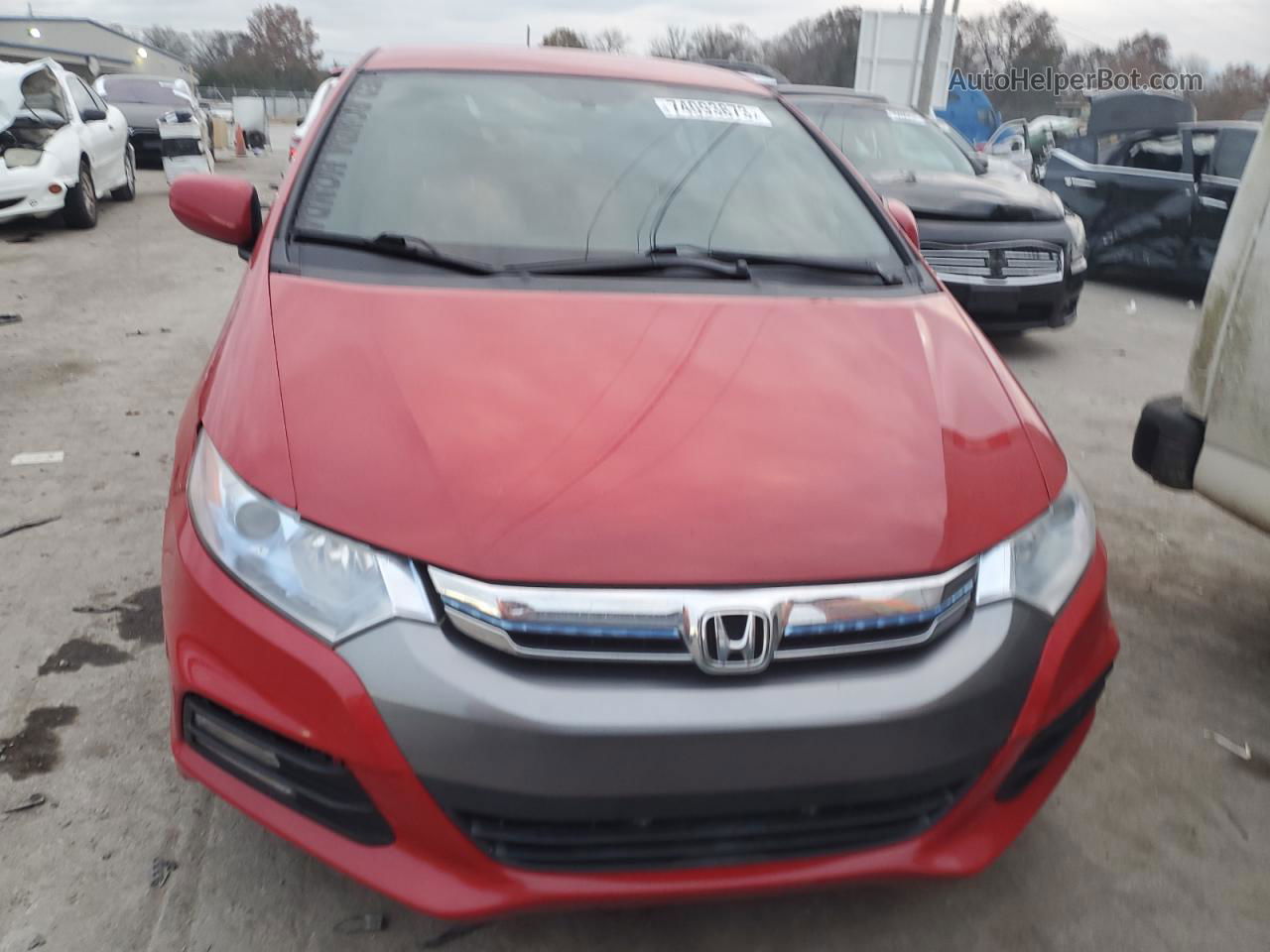 2012 Honda Insight  Красный vin: JHMZE2H38CS006283