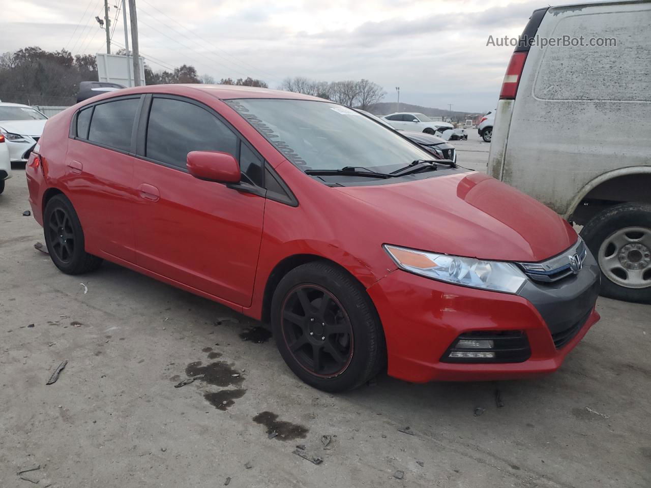 2012 Honda Insight  Red vin: JHMZE2H38CS006283