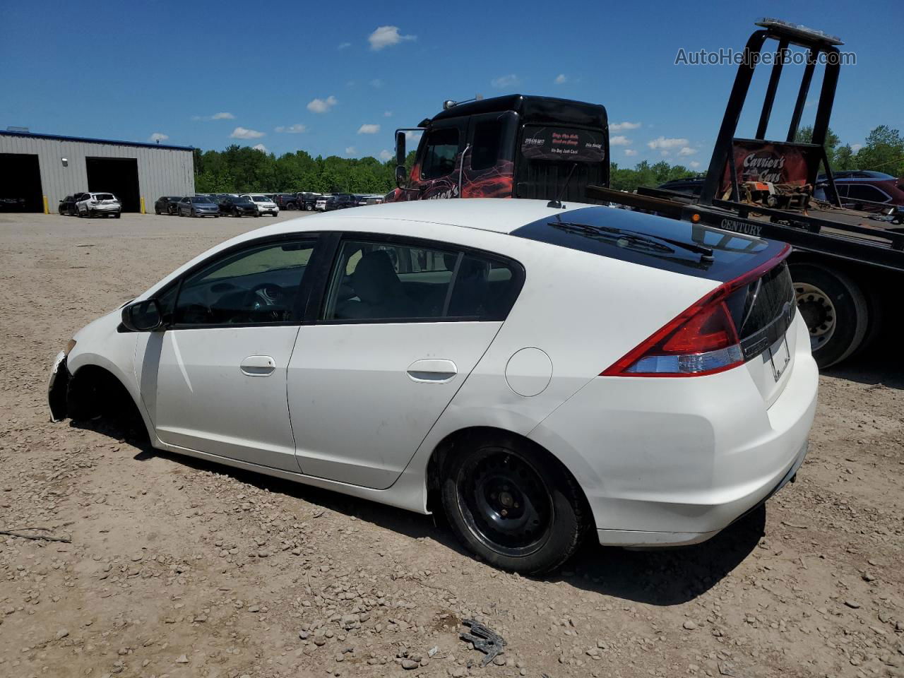 2012 Honda Insight  White vin: JHMZE2H39CS000069