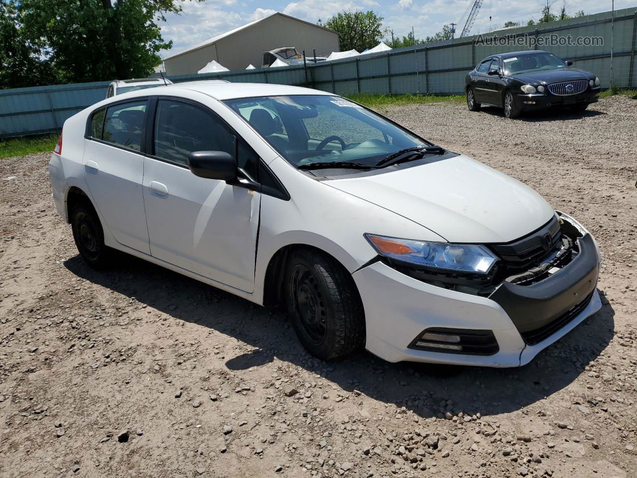 2012 Honda Insight  White vin: JHMZE2H39CS000069