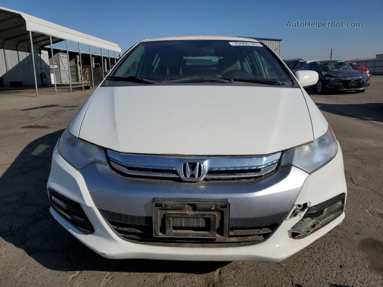 2012 Honda Insight  White vin: JHMZE2H39CS000220