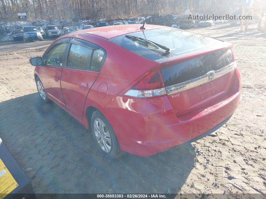 2012 Honda Insight   Red vin: JHMZE2H39CS006471