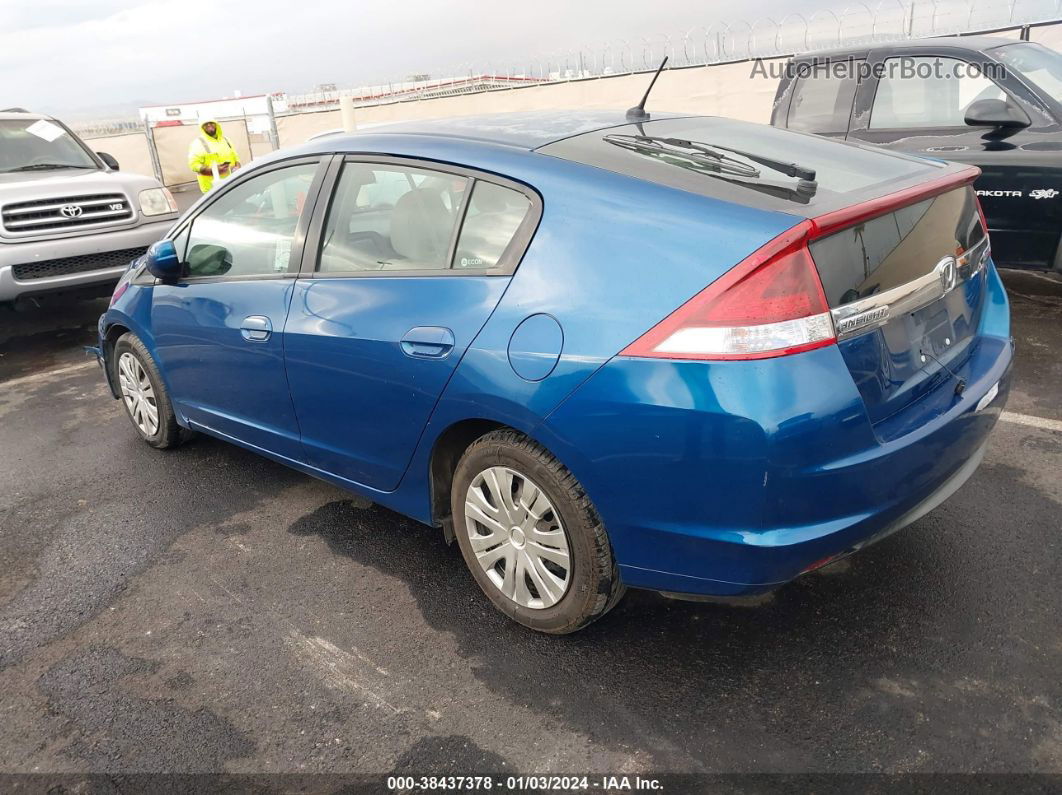 2012 Honda Insight   Blue vin: JHMZE2H3XCS001859