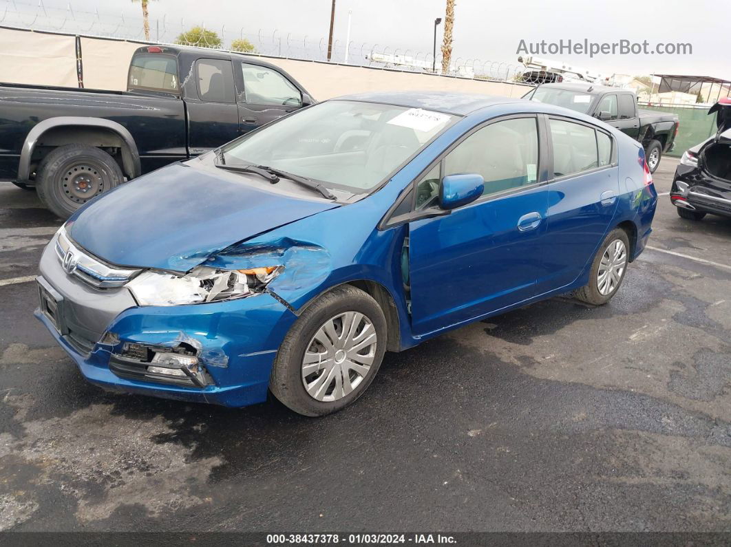 2012 Honda Insight   Blue vin: JHMZE2H3XCS001859