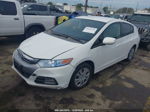 2012 Honda Insight   White vin: JHMZE2H3XCS002798