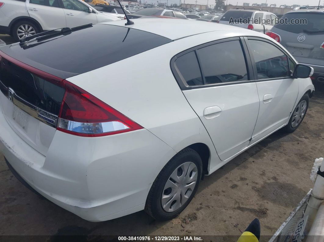 2012 Honda Insight   White vin: JHMZE2H3XCS002798