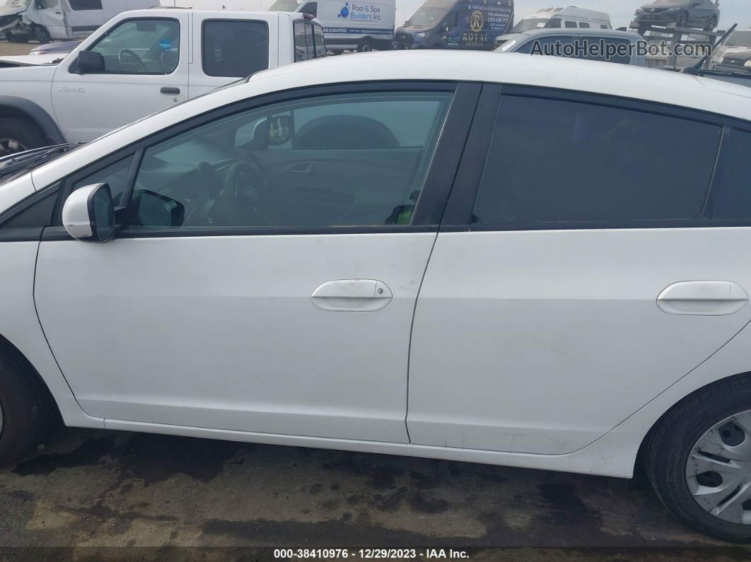 2012 Honda Insight   White vin: JHMZE2H3XCS002798