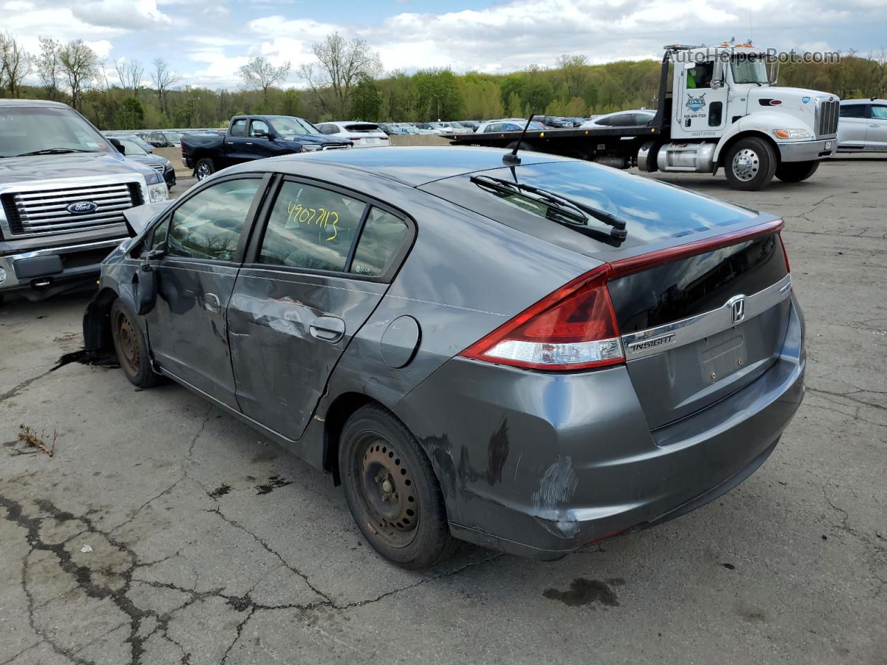 2012 Honda Insight  Серый vin: JHMZE2H3XCS005734