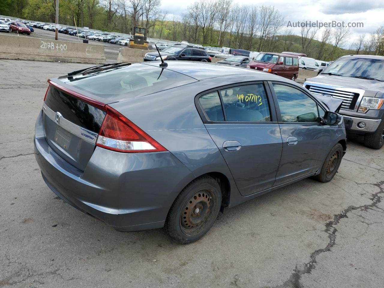 2012 Honda Insight  Серый vin: JHMZE2H3XCS005734