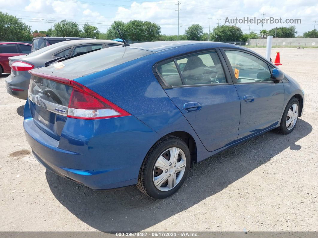 2012 Honda Insight   Blue vin: JHMZE2H3XCS005829