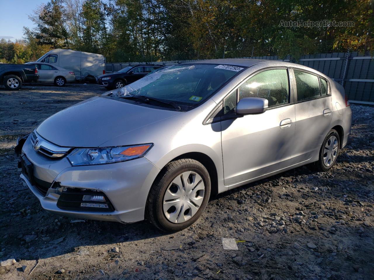 2012 Honda Insight Lx Silver vin: JHMZE2H51CS004117