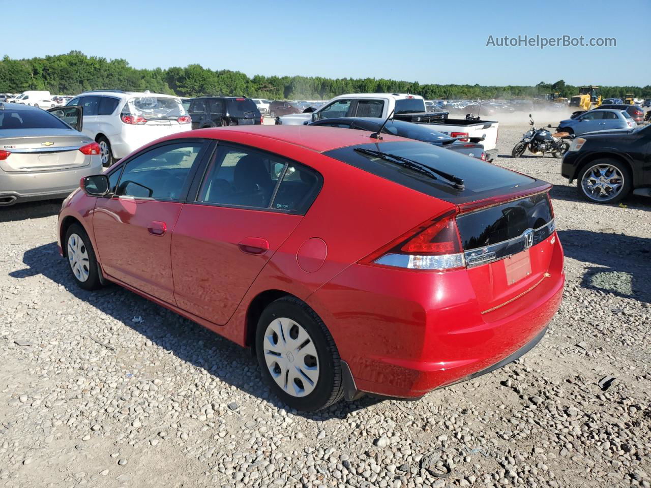 2012 Honda Insight Lx Red vin: JHMZE2H51CS005199