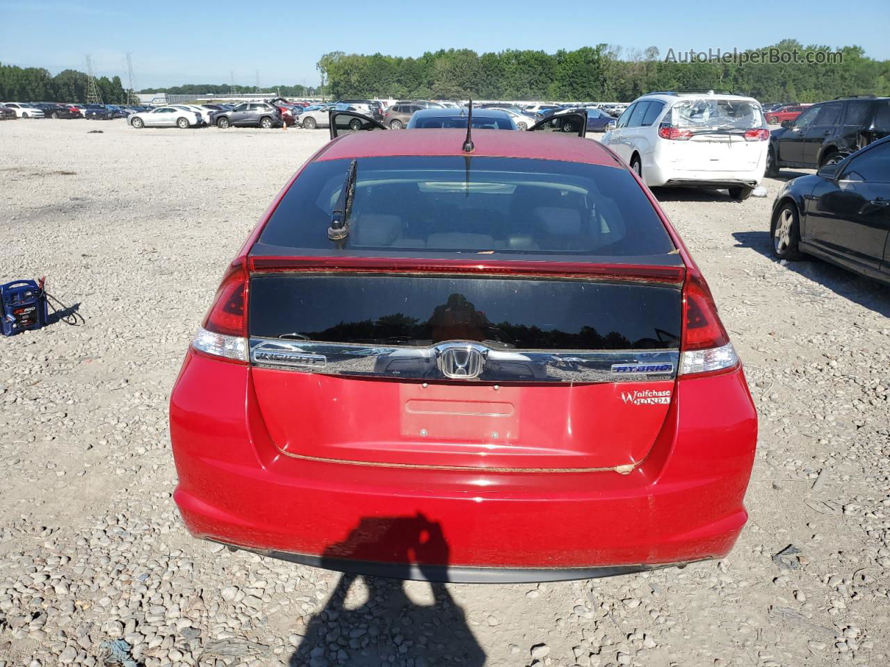 2012 Honda Insight Lx Red vin: JHMZE2H51CS005199