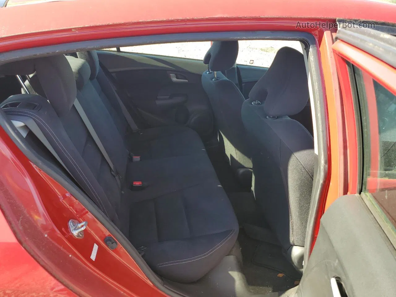 2012 Honda Insight Lx Red vin: JHMZE2H51CS005199