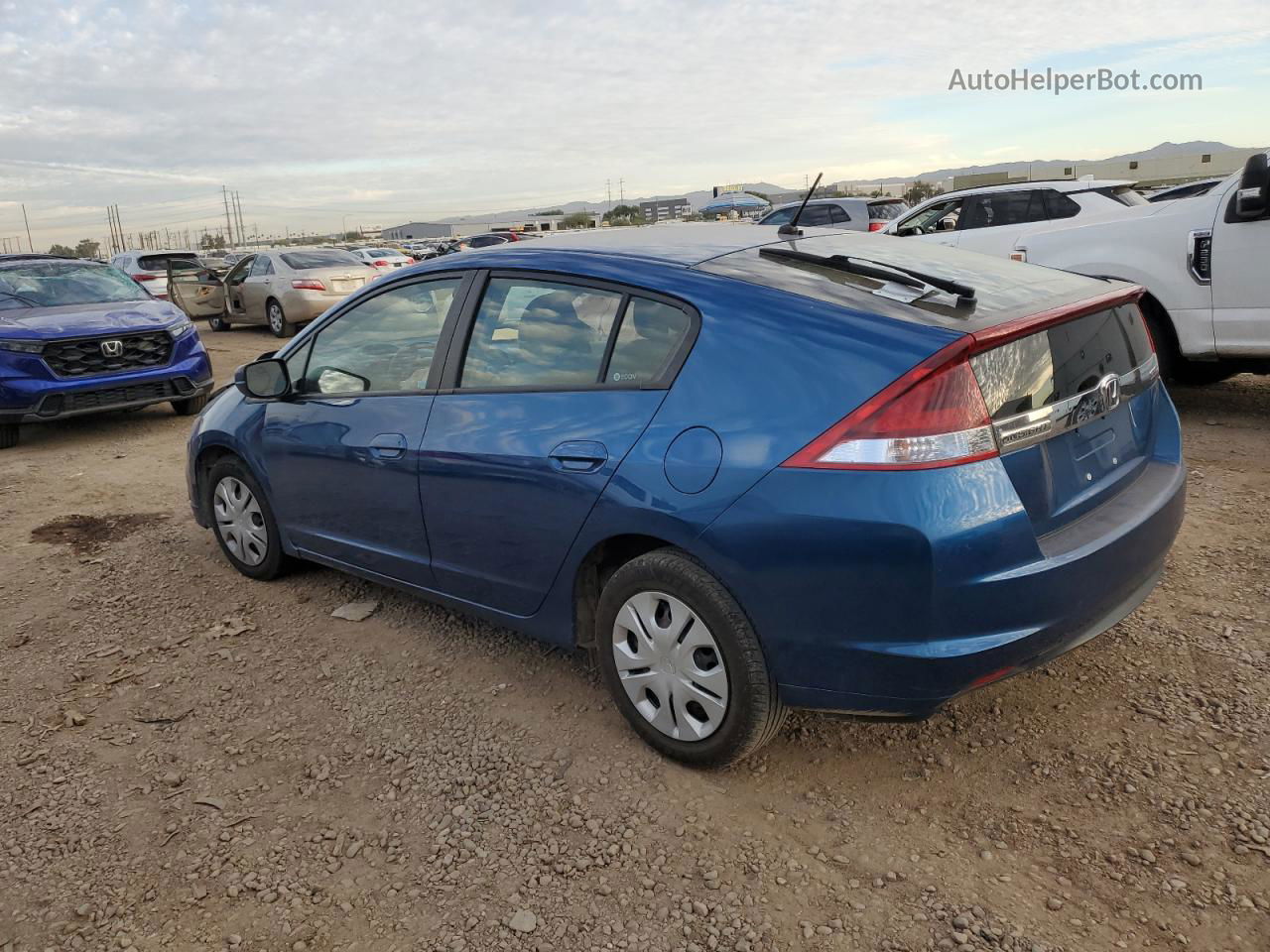 2012 Honda Insight Lx Blue vin: JHMZE2H51CS005719