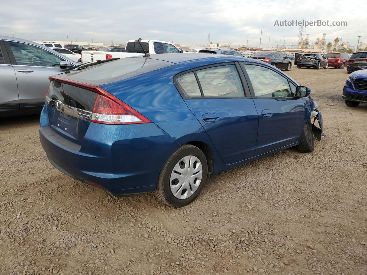 2012 Honda Insight Lx Blue vin: JHMZE2H51CS005719