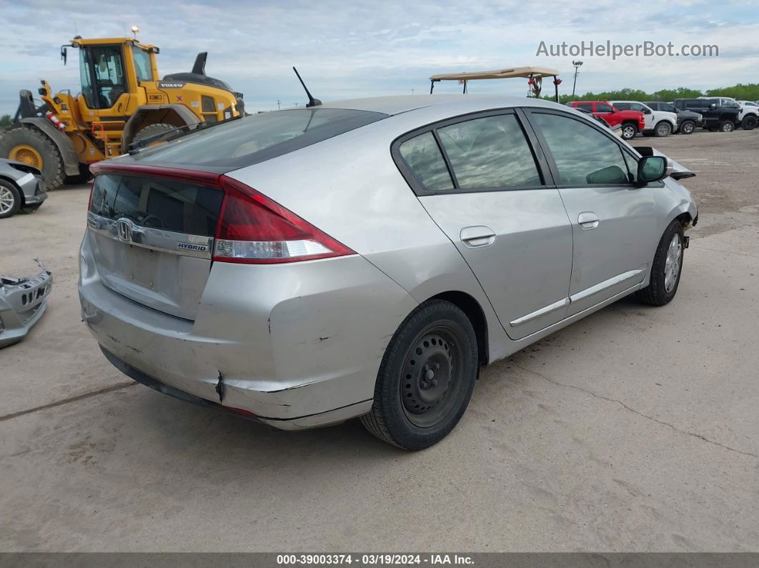 2012 Honda Insight Lx Silver vin: JHMZE2H52CS006099