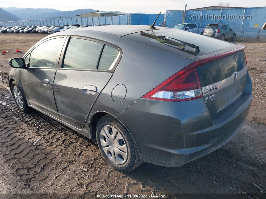 2012 Honda Insight Lx Gray vin: JHMZE2H53CS004247