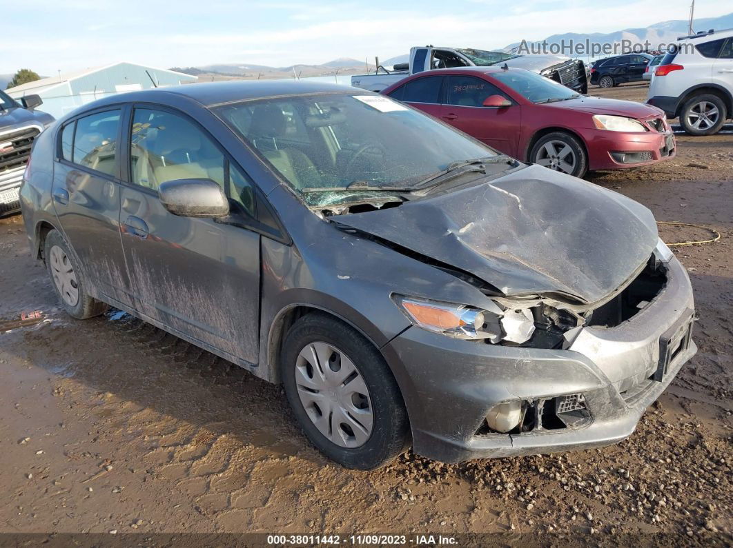 2012 Honda Insight Lx Gray vin: JHMZE2H53CS004247