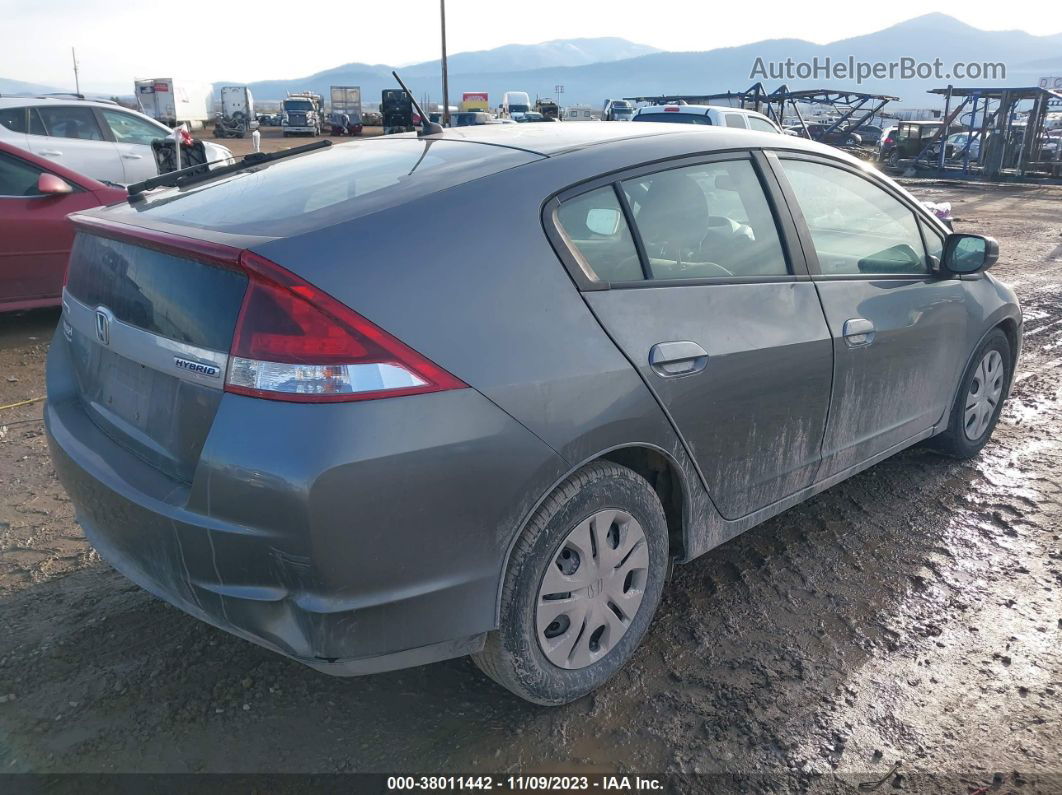 2012 Honda Insight Lx Gray vin: JHMZE2H53CS004247