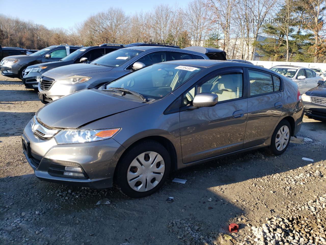 2012 Honda Insight Lx Gray vin: JHMZE2H53CS006547