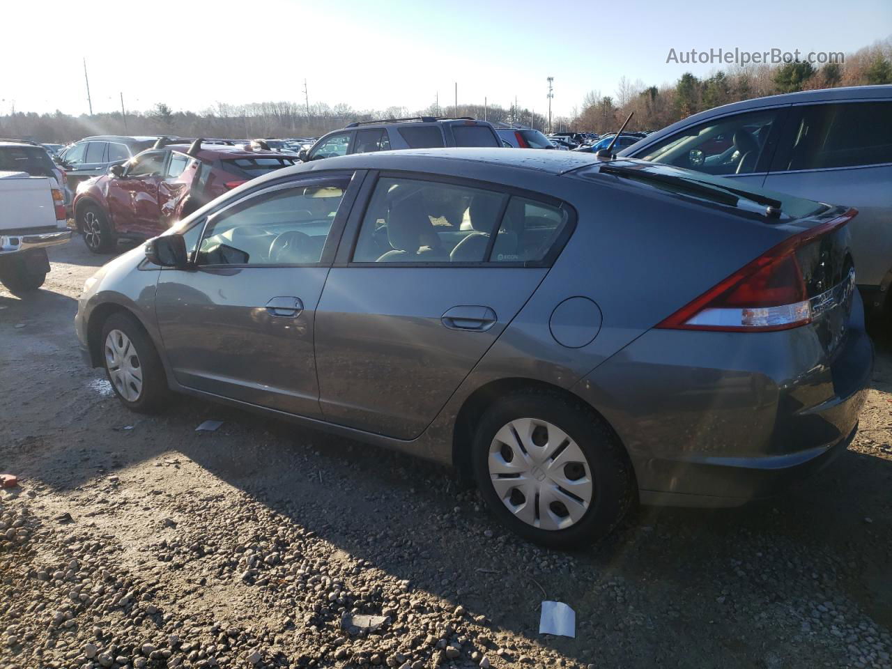 2012 Honda Insight Lx Gray vin: JHMZE2H53CS006547