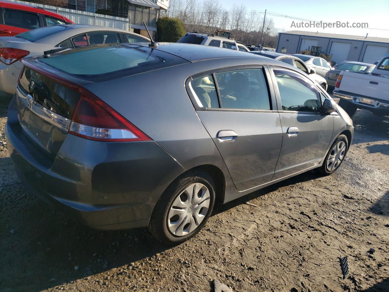 2012 Honda Insight Lx Gray vin: JHMZE2H53CS006547