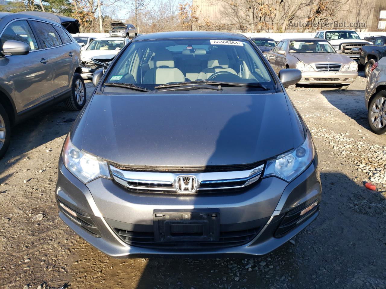 2012 Honda Insight Lx Gray vin: JHMZE2H53CS006547