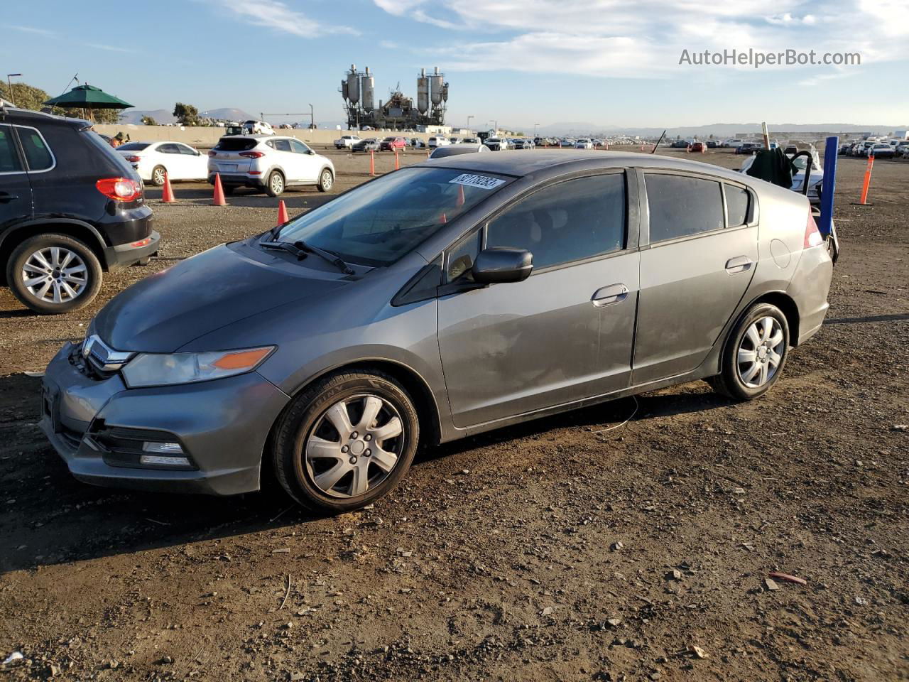 2012 Honda Insight Lx Серый vin: JHMZE2H54CS004564