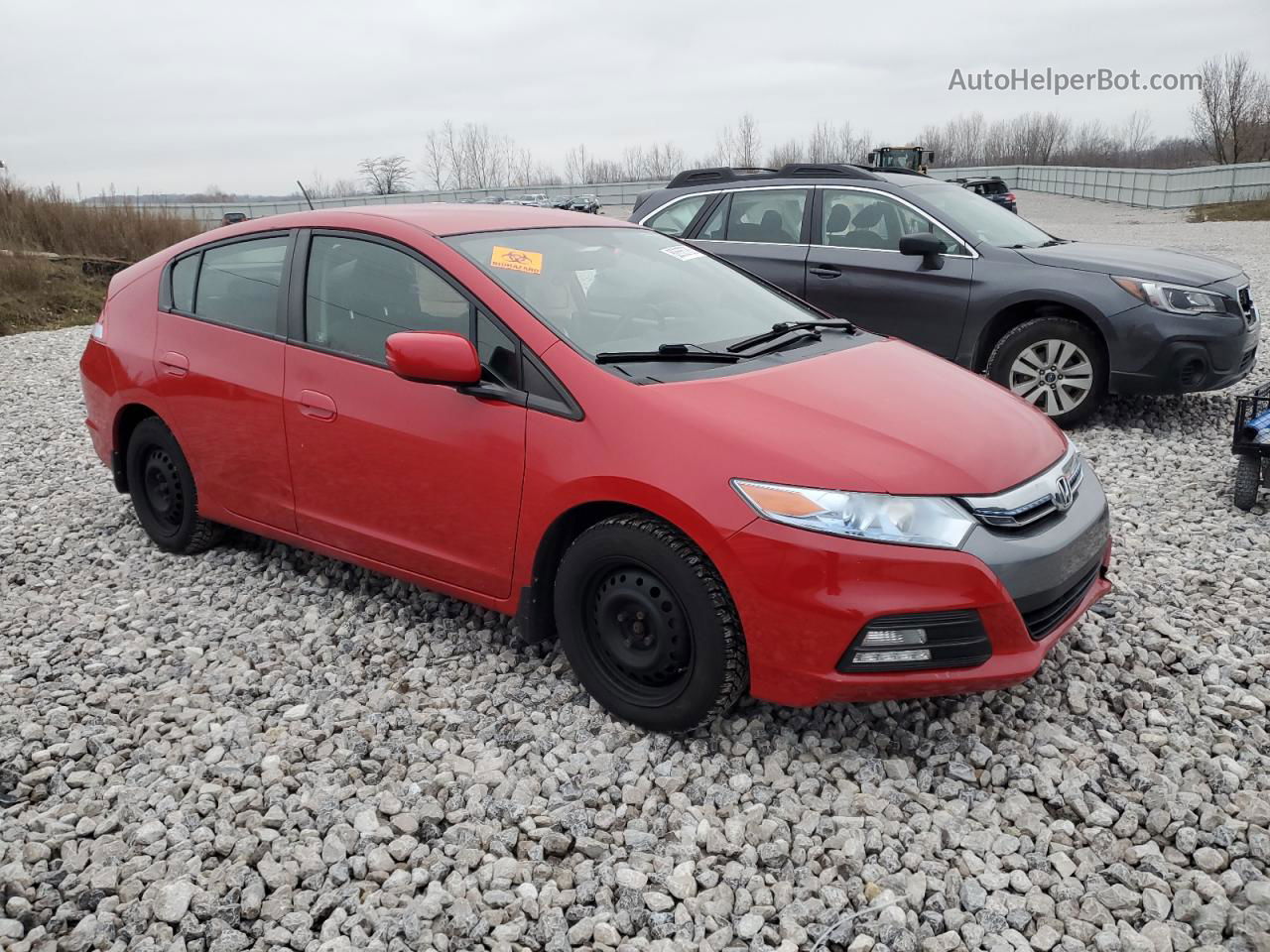 2012 Honda Insight Lx Red vin: JHMZE2H56CS002752