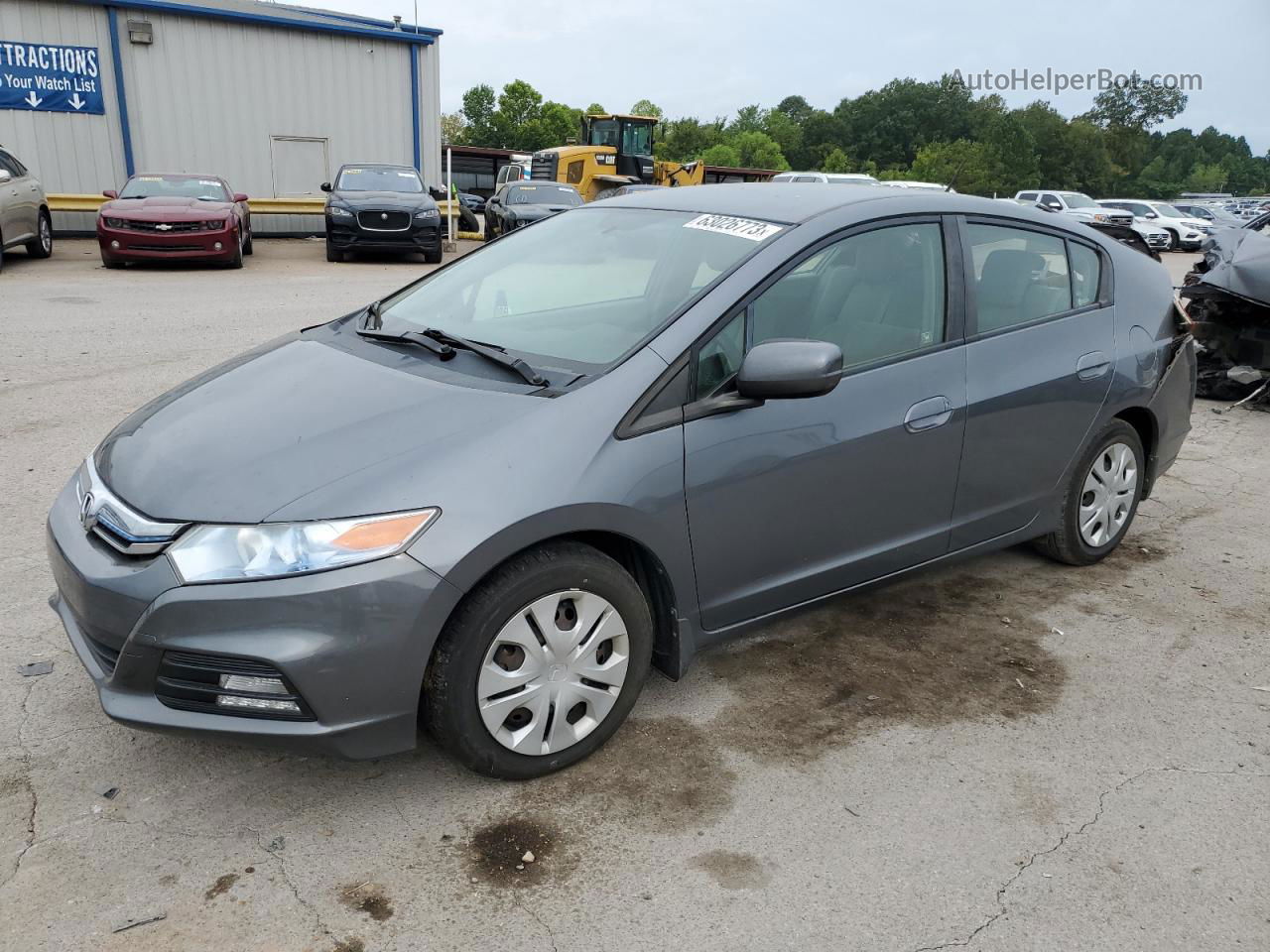 2012 Honda Insight Lx Gray vin: JHMZE2H56CS003223