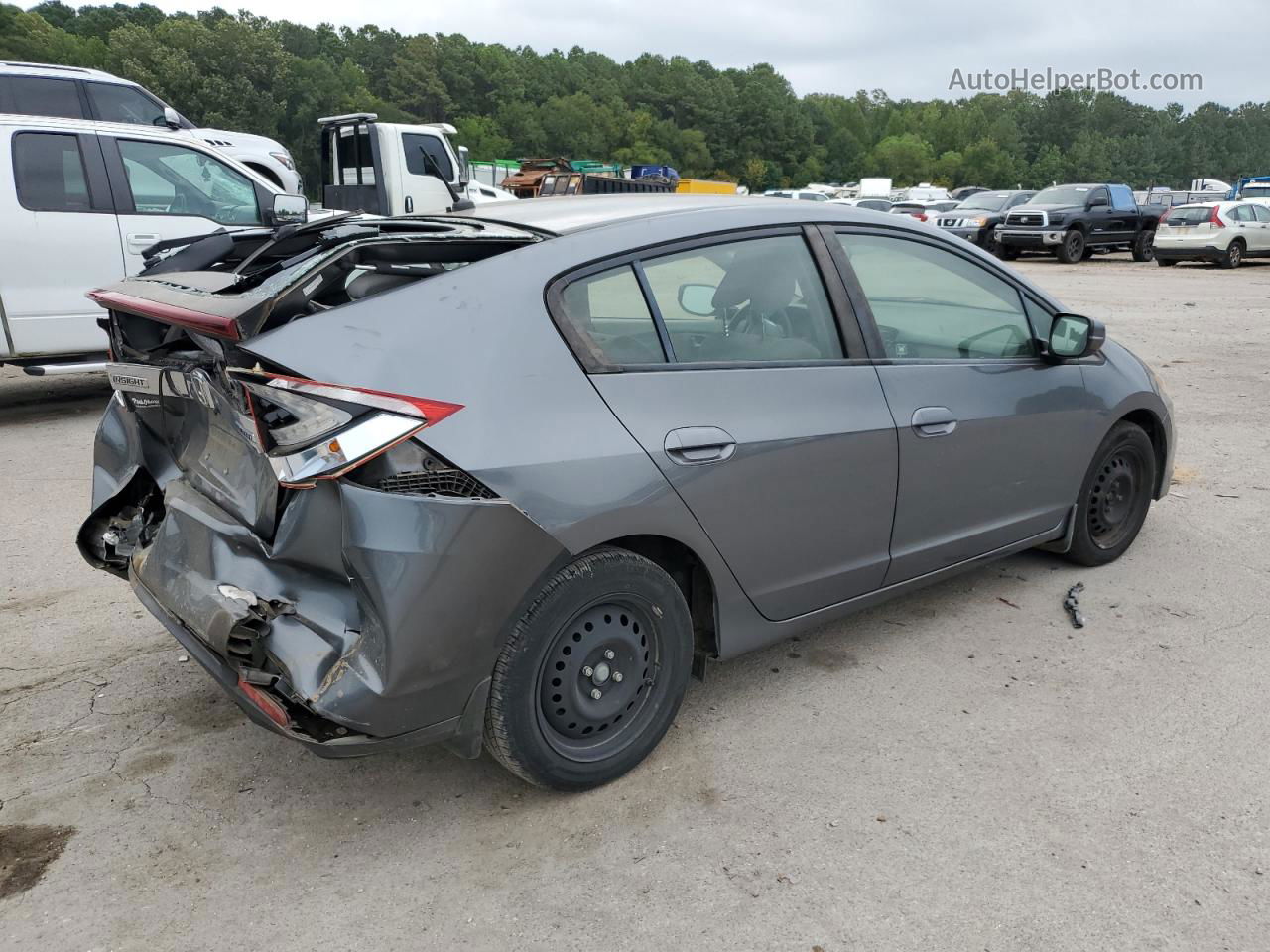 2012 Honda Insight Lx Gray vin: JHMZE2H56CS003223