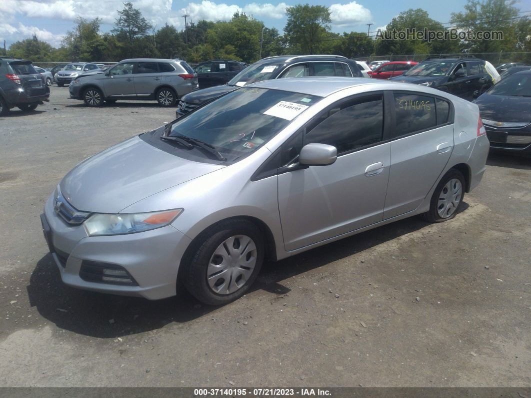 2012 Honda Insight Lx Silver vin: JHMZE2H58CS001196