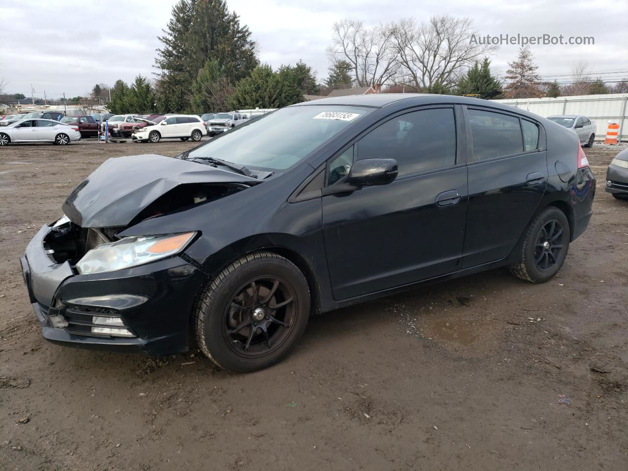 2012 Honda Insight Lx Черный vin: JHMZE2H58CS003272