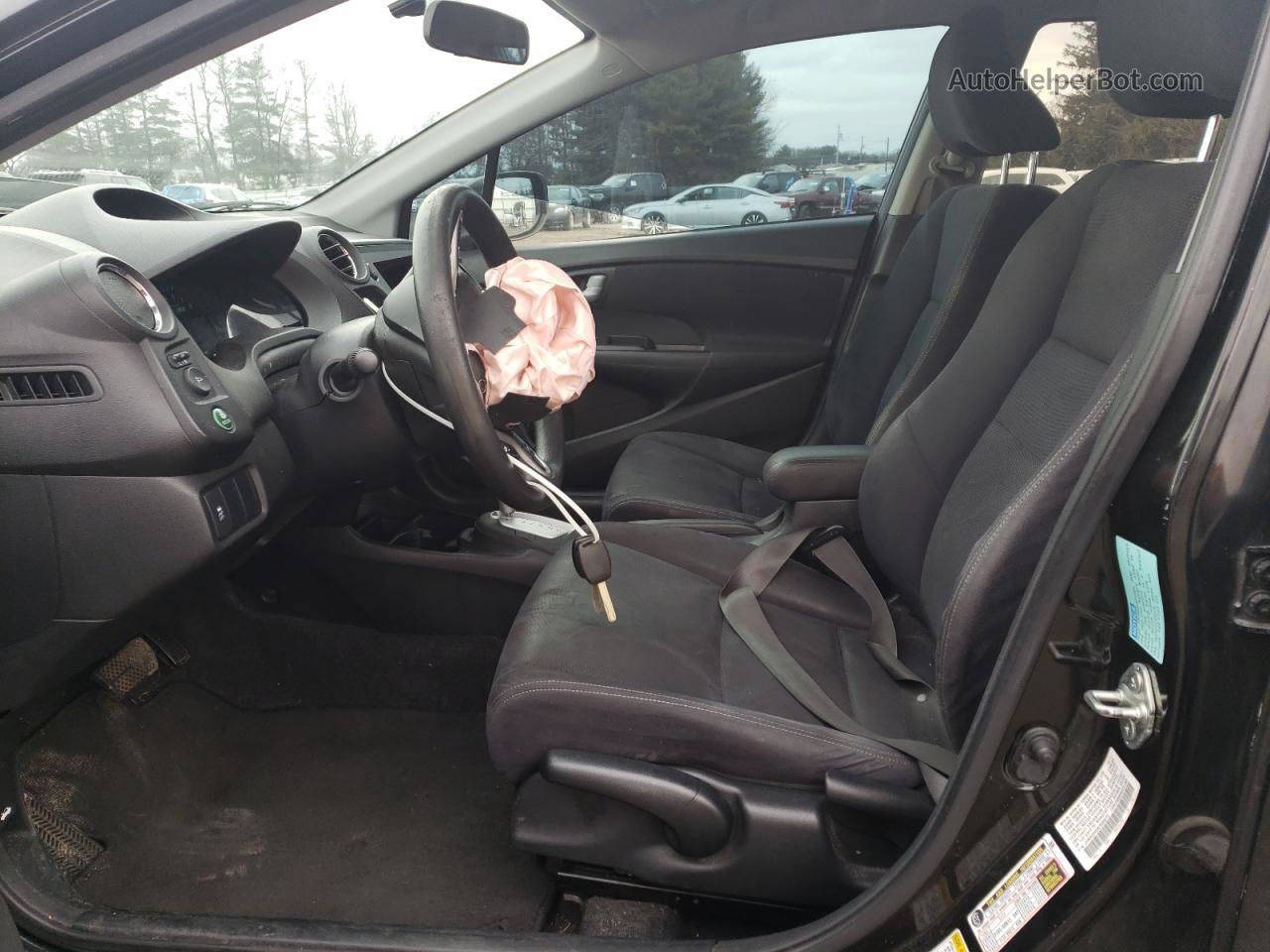 2012 Honda Insight Lx Черный vin: JHMZE2H58CS003272