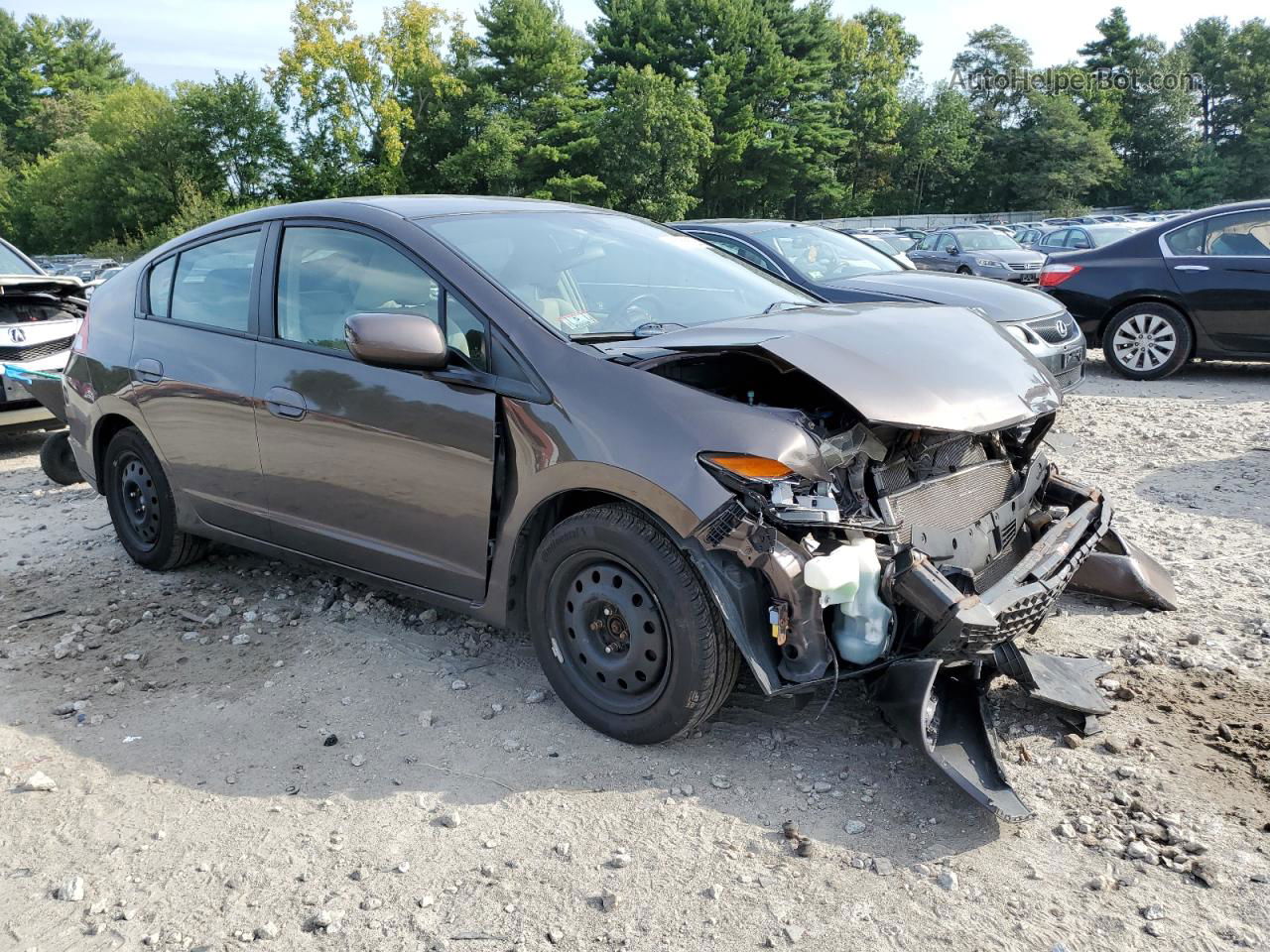 2012 Honda Insight Lx Gray vin: JHMZE2H58CS005958