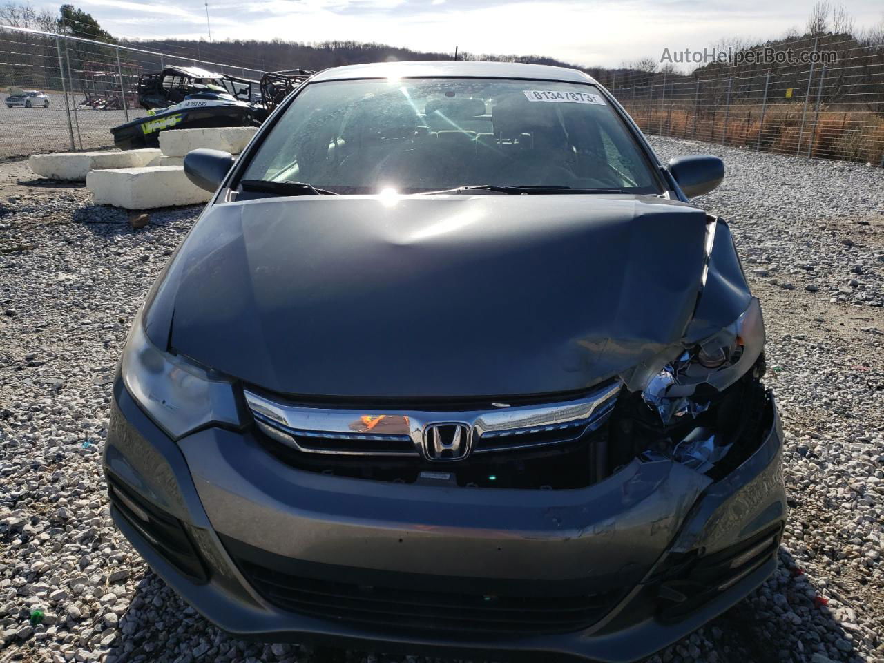 2012 Honda Insight Lx Gray vin: JHMZE2H59CS006374