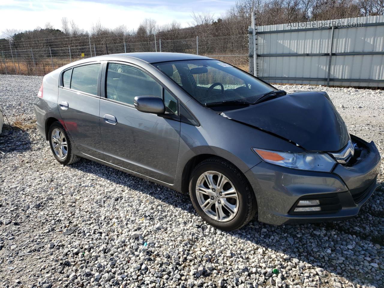 2012 Honda Insight Lx Gray vin: JHMZE2H59CS006374