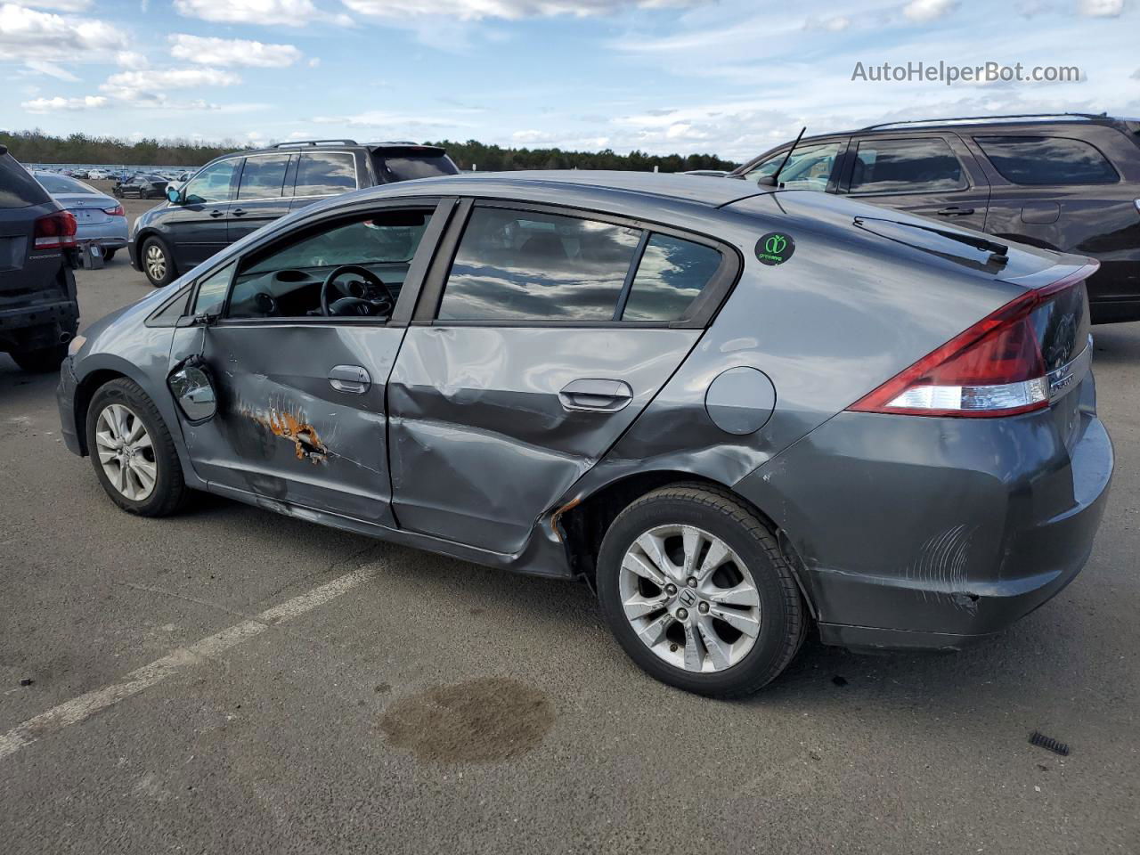 2012 Honda Insight Ex Серый vin: JHMZE2H70CS000867