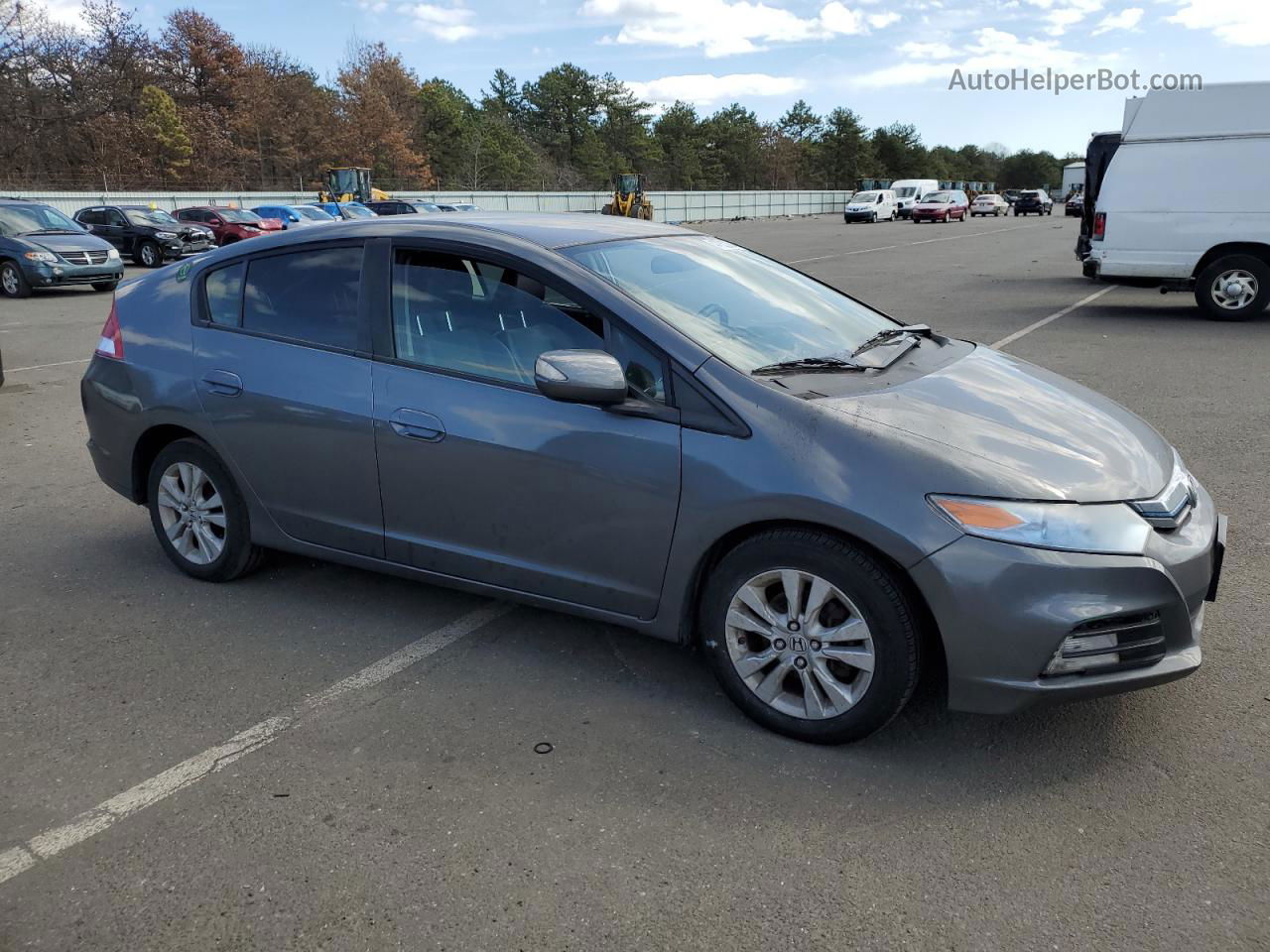 2012 Honda Insight Ex Серый vin: JHMZE2H70CS000867