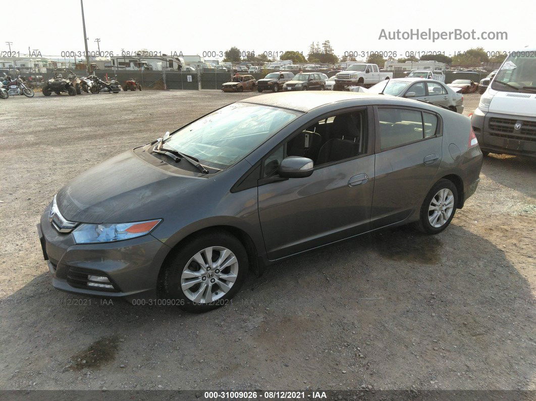 2012 Honda Insight Ex Gray vin: JHMZE2H71CS000876