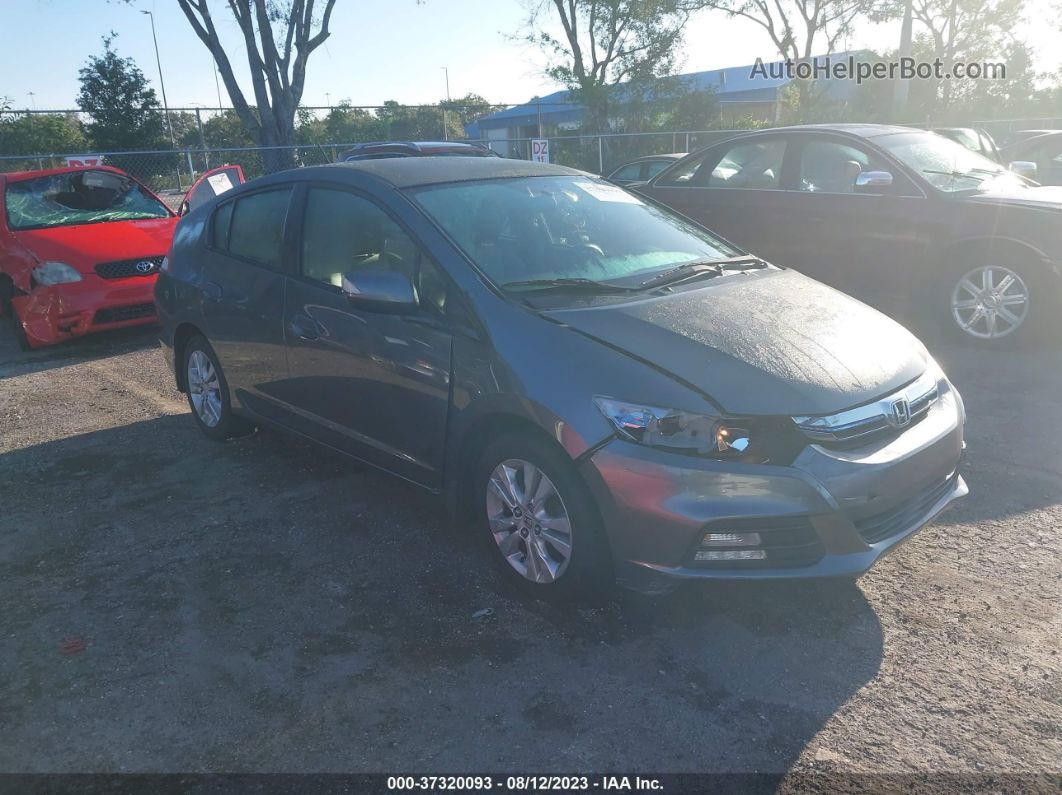 2012 Honda Insight Ex Gray vin: JHMZE2H72CS004810