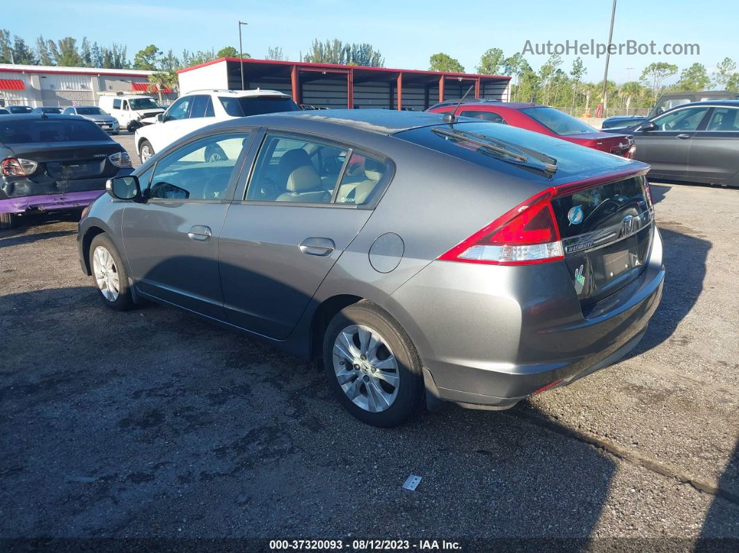 2012 Honda Insight Ex Gray vin: JHMZE2H72CS004810